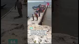 DetikDetik Jembatan Roboh di Pulau Hatta Maluku Tengah channelpewartatv viralvideo [upl. by Popelka314]