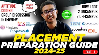 Placements preparation Guide Part1 All Branch  Aptitude Coding TCS Capgemini Cognizant IBM [upl. by Adaliah82]