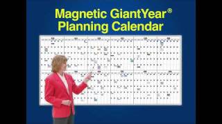 Giant Year® Classic 365Day Planning Calendars Magnetic DryErase printed Whiteboard Kits [upl. by Jourdan]