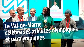 Le ValdeMarne célèbre ses athlètes olympiques et paralympiques [upl. by Lalat450]