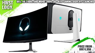 Dell AW3225QF 4K240Hz And AW2725DF WQHD360Hz QDOLED Gaming Displays Launched  All Details Here [upl. by Aniretake935]