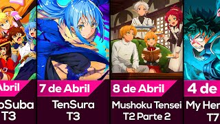 Estrenos Anime Temporada de Primavera 2024 [upl. by Fancie]