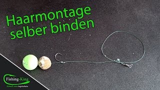 Karpfenangeln Basics Haarmontage einfach selber binden  Tutorial  fishingkingde [upl. by Palumbo]