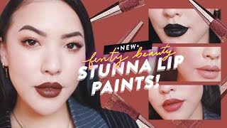 NEW Fenty Beauty Stunna Lip Paints  GBT  soothingsista [upl. by Countess621]