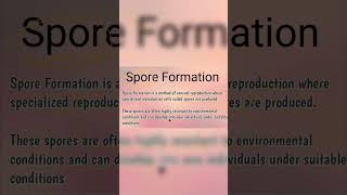 Here is Whats Good About Spore Formation class 10th NCERT biology [upl. by Attenna]