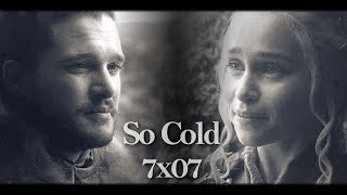 Jon amp Daenerys  So cold 7x07 [upl. by Adnimra691]