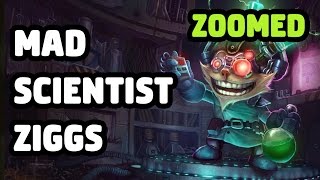 MAD SCIENTIST ZIGGS SKIN ZOOMED SPOTLIGHT  LEAGUE OF LEGENDS [upl. by Mills]