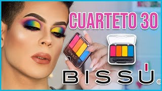 CUARTETO 30 BISSU 💙💚💛 Tutorial maquillaje Colorido  EDDURAF [upl. by Nylirej]