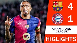 🔴 Barcelona vs Bayern Munich 41 Resumen y Goles  UEFA Champions League 202425 [upl. by Wehrle]