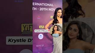 Krystle DSouza Grace The Red Carpet Of Yellowstone International Film Festivalkrystledsouza [upl. by Lewin310]