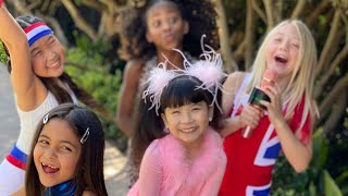 AVA FOLEY SINGS WANNABE SONG BY SPICE GIRLS WITH EVERLEIGH CHACHA KAMRYN AND KHLOE AMAZING [upl. by Sadira20]