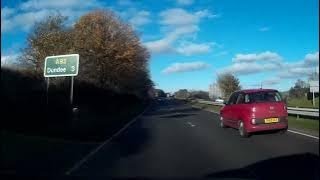 Autumn Road Trip Drive With Bagpipes Music From Fife On History Visit To Dundee Tayside Scotland [upl. by Tshombe277]