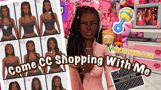 Come CC Shopping With Me Black Maxis Match Hair Childrens Clothing Haul amp More [upl. by Adelina730]