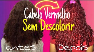 COMO PINTAR O CABELO DE VERMELHO EM CASA SEM DESCOLORIRPINTANDO O CABELO DA MINHA MÃƒE DE VERMELHO [upl. by Ennayk]