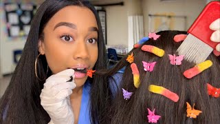 ASMR School Nurse Eats The Lice Out of Your Hair 😋🪲 Lice Check Roleplay  Lice Check Removal ASMR [upl. by Sivehc]