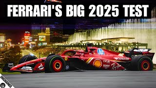 Ferrari’s Big Test For Its Project 677 2025 Car At The Las Vegas GP [upl. by Mazel]