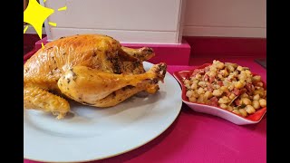 Pollo relleno con Garbanzos😊 Subtitulado [upl. by Manwell359]