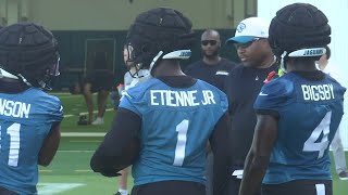 Full Interview Jaguars running back Travis Etienne starting fourth season with the Jaguars [upl. by Sheley]