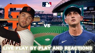 San Francisco Giants vs Seattle Mariners Live PlayByPlay amp Reactions [upl. by Ateuqirne303]