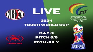 LIVE RUGBY TOUCH WORLD CUP  DAY 6 PITCH 56 [upl. by Clynes745]