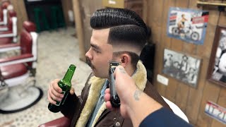 💈POV Barber ASMR  Full RELAXING Barbering Service  SKIN FADE amp CLEAN SHAVE [upl. by Sisi]