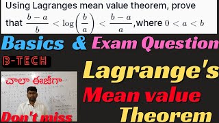 Lagranges Mean Value Theorem  lagranges Mean Value Theorem  lagranges lagrangesMeanValue [upl. by Sualokin]