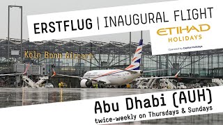 Erstflug Mit Etihad Holidays nach Abu Dhabi [upl. by Hetty967]