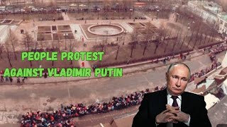 Thousand of people protest against Vladimir Putin at last day of election vladimirputin canada [upl. by Yleek]