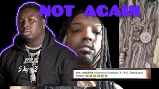 YOUNG DOLPH ARTIST BIG MOOCHIE GRAPE ROBBED OF ALL HIS JEWELRY FOR THE 2ND TIME [upl. by Laise]