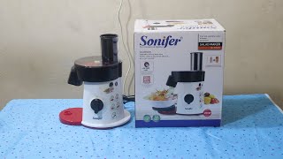 সবজী কাটাকাটি ও সালাদ তৈরি করুন চোখের পলকেই  Sonifer Electric Salad Maker  Food Processor Price BD [upl. by Sarnoff]