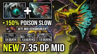 NEW 735 MID CANCER 150 Move Slow Unlimited Plague Ward Spam Top 1 Net Worth Venomancer Dota 2 [upl. by Yauq]