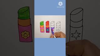 easydrawing drawingtutorials howtodrawlipstickdrawing makeupdrawingdrawing art treandingsong [upl. by Zeb86]