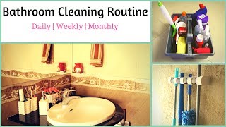 How To Clean a Bathroom Bathroom Cleaning Routine [upl. by Eiggam]