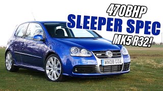 This 470bhp BOOSTED MK5 R32 is an absolute SLEEPER [upl. by Rufina]