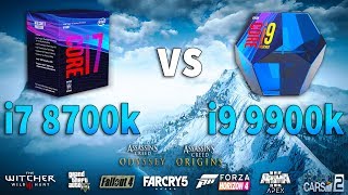 i9 9900k vs i7 8700k Test in 9 Games [upl. by Ibrahim782]