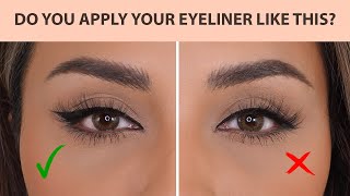 HOW TO APPLY EYELINER THE RIGHT WAY 2021  NINA UBHI [upl. by Enwad127]