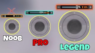 New🔥Tips And Trick Setting 500Speed Joystick Super Smooth Move Button Noob🐔Pro⚡️Legend👑PUBG BGMI [upl. by Clarisa]