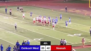 OWHS Varsity Football vs Neenah [upl. by Aramas]