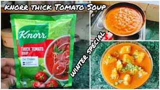 Knorr Thick Tomato Soup review l knorr soup l Konrr Tomato Soup recipe l Konrr soup in 5 min l soup [upl. by Warwick]