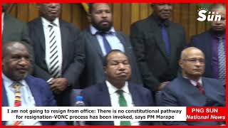 I am not going to resign from Office says PNG Prime Minister James Marapepngsun8958 [upl. by Eimor]