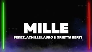 Fedez  Mille ft Orietta Berti TestoLyrics [upl. by Disini]