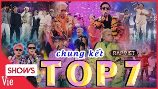 TỔNG HỢP FULL 7 tiết mục collab bùng nổ đêm chung kết RAP VIỆT MÙA 3  playlist rap hay [upl. by Whorton770]