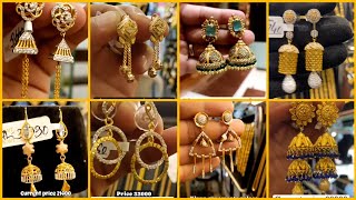 Long Gold Earrings Designs  Gold Earrings Designs  Sui Dhaga Gold Earrings Designs With Price [upl. by Fin]