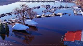 Spring 2023 Flood St Croix River Stillwater Minnesota [upl. by Nam]