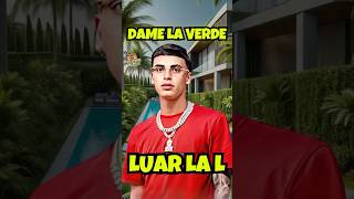 Luar La L  Dame La Verde Letra  Lyrics shorts [upl. by Adiv]