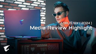 AORUS 16X 2024 AI Gaming Laptop Media Review AIPC [upl. by Sidney375]