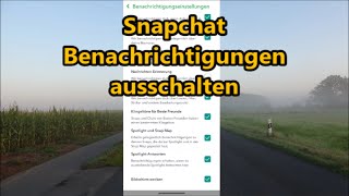 Snapchat Benachrichtigung ausschalten  So Benachrichtigungen Snapchat deaktivieren [upl. by Nosoj]