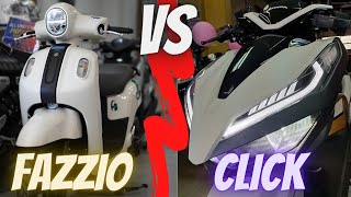 Yamaha Mio Fazzio vs Honda Click 125i Game Changer [upl. by Dorison520]