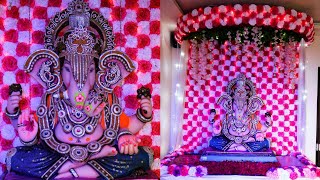 GANPATI DECORATION Decoration for Home GanpatiAkash Jangid [upl. by Alexine]