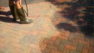 Sealing block paving driveway 3 [upl. by Haizek]